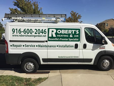 Roberts Heating and Air Van - About us
